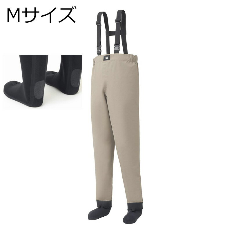 ダイワ BW-3051S ブレスウェーダー ソックス先丸 Mサイズ25.0～25.5cm(グレージュ) BW-3051S Mサイズ DAIWA ウエストハイウェーダー