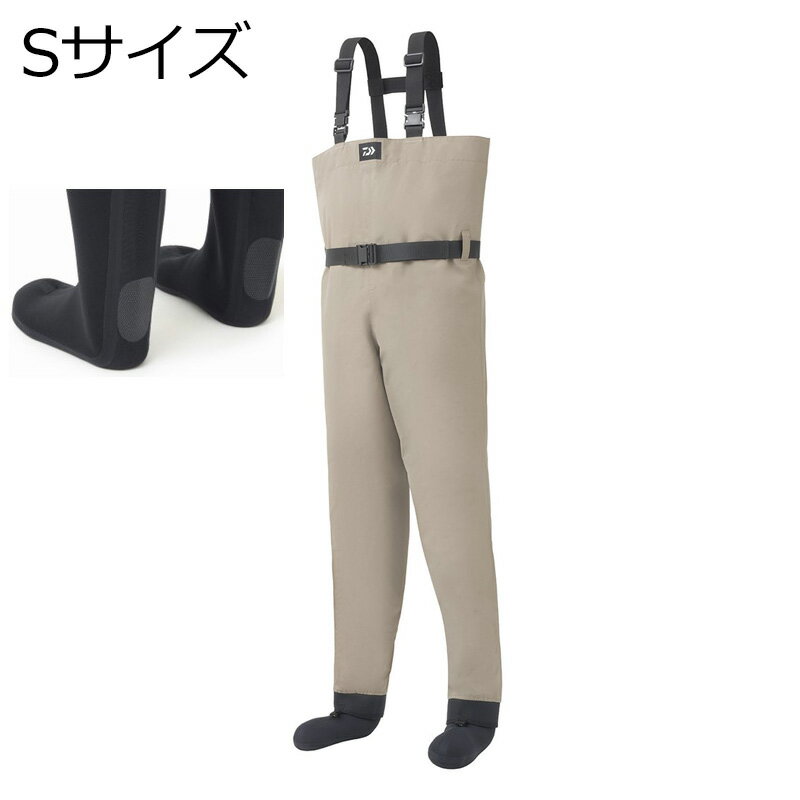 ダイワ BW-4051S ブレスウェーダー ソックス先丸 Sサイズ24.0～24.5cm(グレージュ) BW-4051S Sサイズ DAIWA チェストハイウェーダー