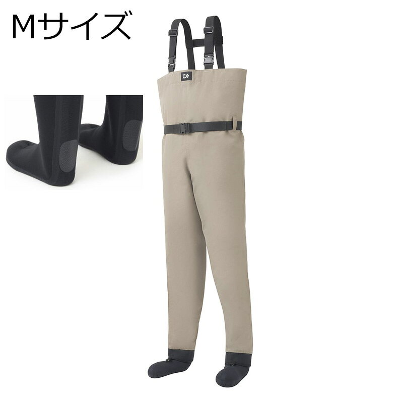 ダイワ BW-4051S ブレスウェーダー ソックス先丸 Mサイズ25.0～25.5cm(グレージュ) BW-4051S Mサイズ DAIWA チェストハイウェーダー