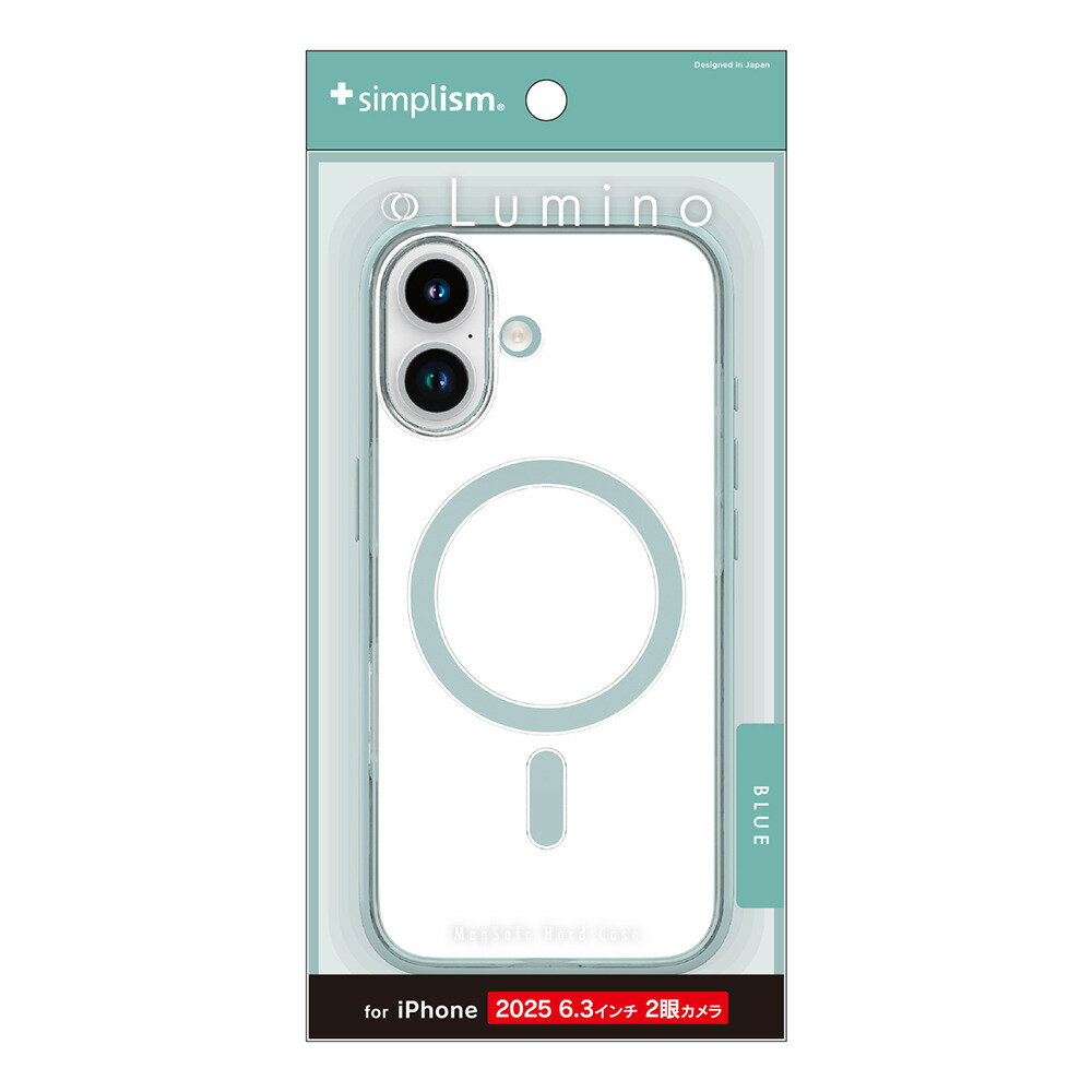 Rakuten - トリニティ iPhone 17 [Lumino] MagSafe対応 背面クリアハードケース クリア×ブルー simplism TR-IP25M2-LOCMS-CLBL