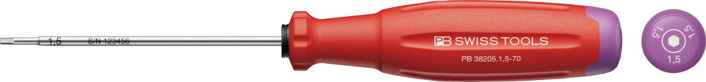 樂天商城 - PBスイスツールズ スイスグリップEVO 六角棒ドライバー サイズ1.5mm 全長155mm 38205.1.5-70 PB SWISS TOOLS