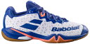 BabolaT(バボラ) メンズ バドミントンシューズ シャドウ 4(ホワイト/ネイビーブルー・サイズ:29.0cm) 3A0F24C356-1097-29.0