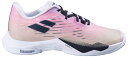 BabolaT(バボラ) レディース バドミントンシューズ シャドウ ツアー 5(ピンク/グリーン・サイズ:24.0cm) 3A1F25B472-5073-24...