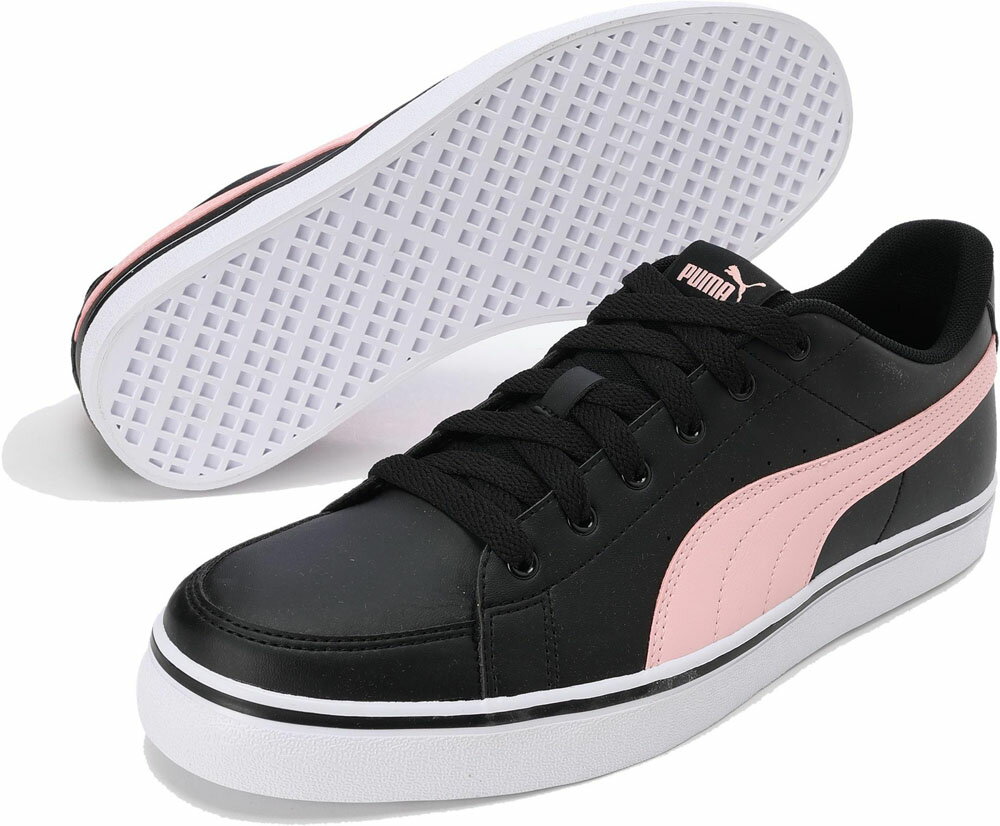 プーマ ユニセックス スニーカー（プーマブラック/アーモンドブロッサム・サイズ：25.0cm） PJ-38990703-250 PUMA V コート バルク