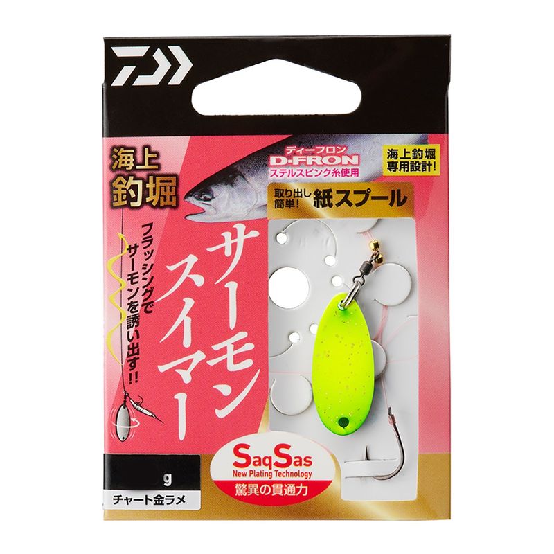 ダイワ 海上釣堀サーモンスイマー SS 5g (チャート金ラメ) カイジョウツリボリサーモンスイマーSS5g(チャートキンラメ) DAIWA