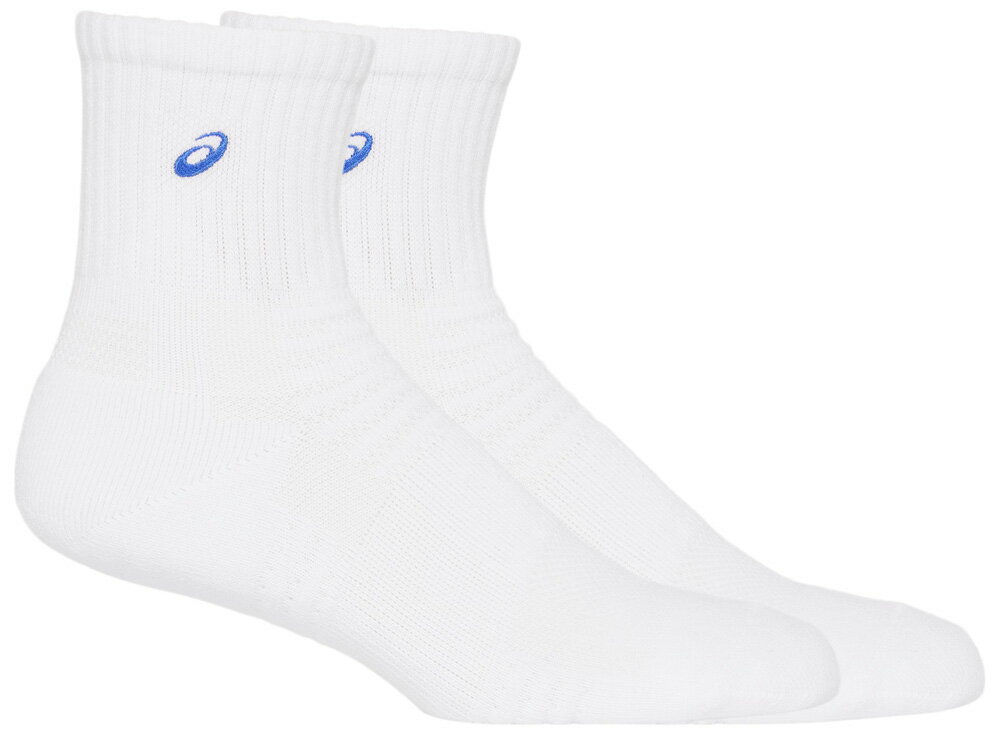 アシックス ソックス18(はき口〜かかとまでの長さ18cm)（ブリリアントホワイト×アシックスブルー・サイ..