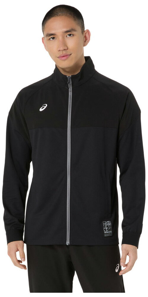 アシックス メンズ ドライハイブリッドストレッチニットジャケット（パフォーマンスブラック・サイズ：M） 2031F169-001-M asics