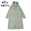 NIFTYCOLORS-60432 nifty colors(ニフティカラーズ) ピーチドロップジップロングレインコート