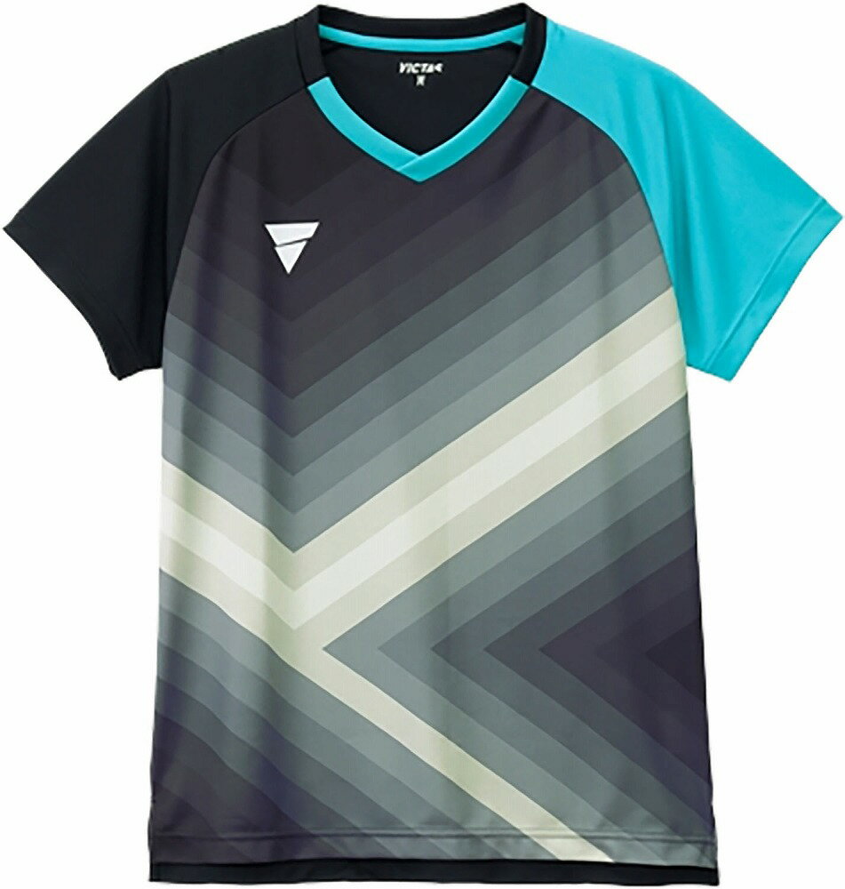 Men'S Wear - ヴィクタス ユニセックス 卓球 ゲームシャツ V-GS550（ブラック・サイズ：2XS） TSP-512505-1000-2XS