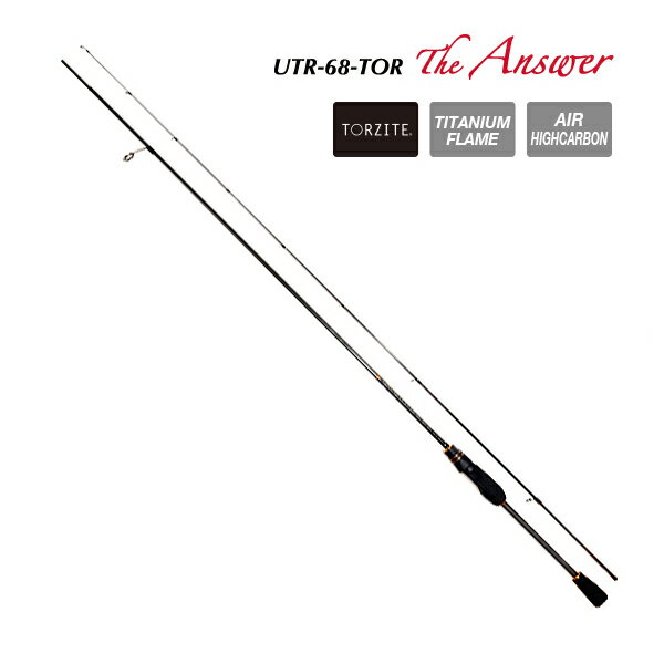 TICT SRAM ジ・アンサー アジングロッド 6.8ft カーボンソリッド 2ピース UTR-68-TOR ティクト SRAM(スラム) The Answer チタニウムフレーム トルザイトリングガイド