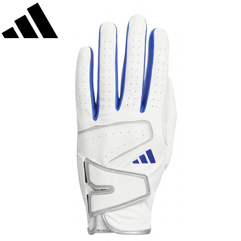 アディダス メンズ ゴルフグローブ ZG 23 左手用（White / Lucid Blue・サイズ：21cm） NMH91-HT6805-21 adidas ゴルフ グローブ