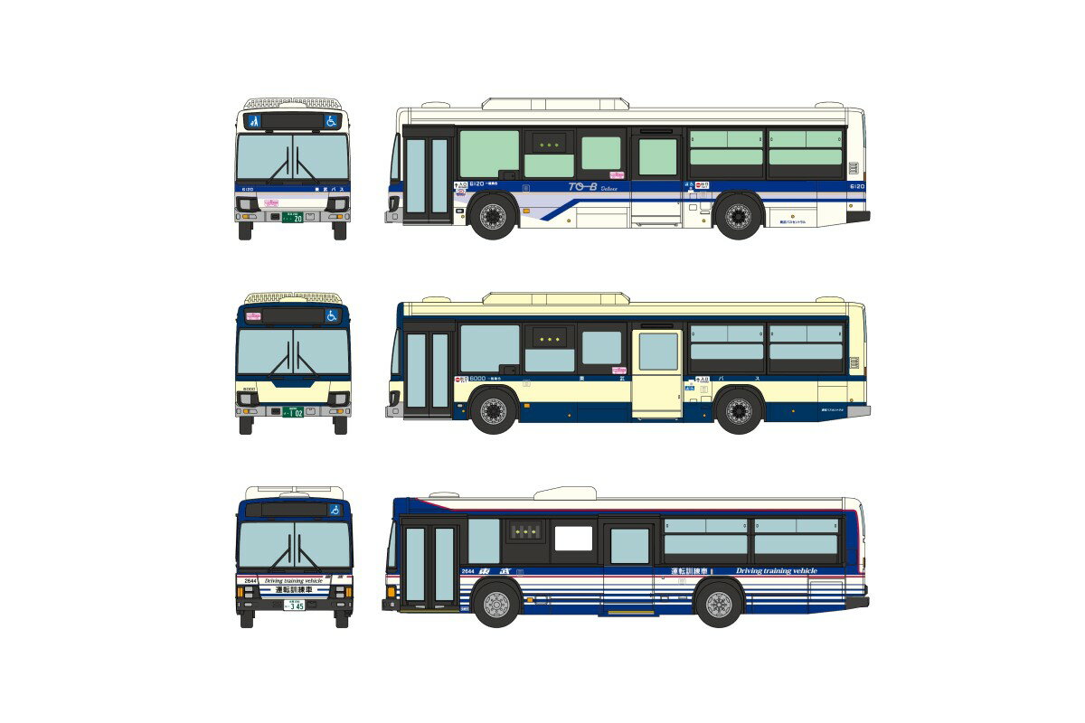 ［鉄道模型］トミーテック (N) ザ バスコレクション 東武バス創立20周年記念復刻塗装3台セット