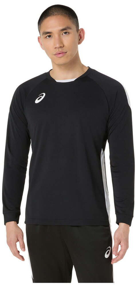 Long-Sleeved - アシックス メンズ サッカー ゲームシャツ 長袖（パフォーマンスブラック・サイズ：M） 2101A308-001-M asics