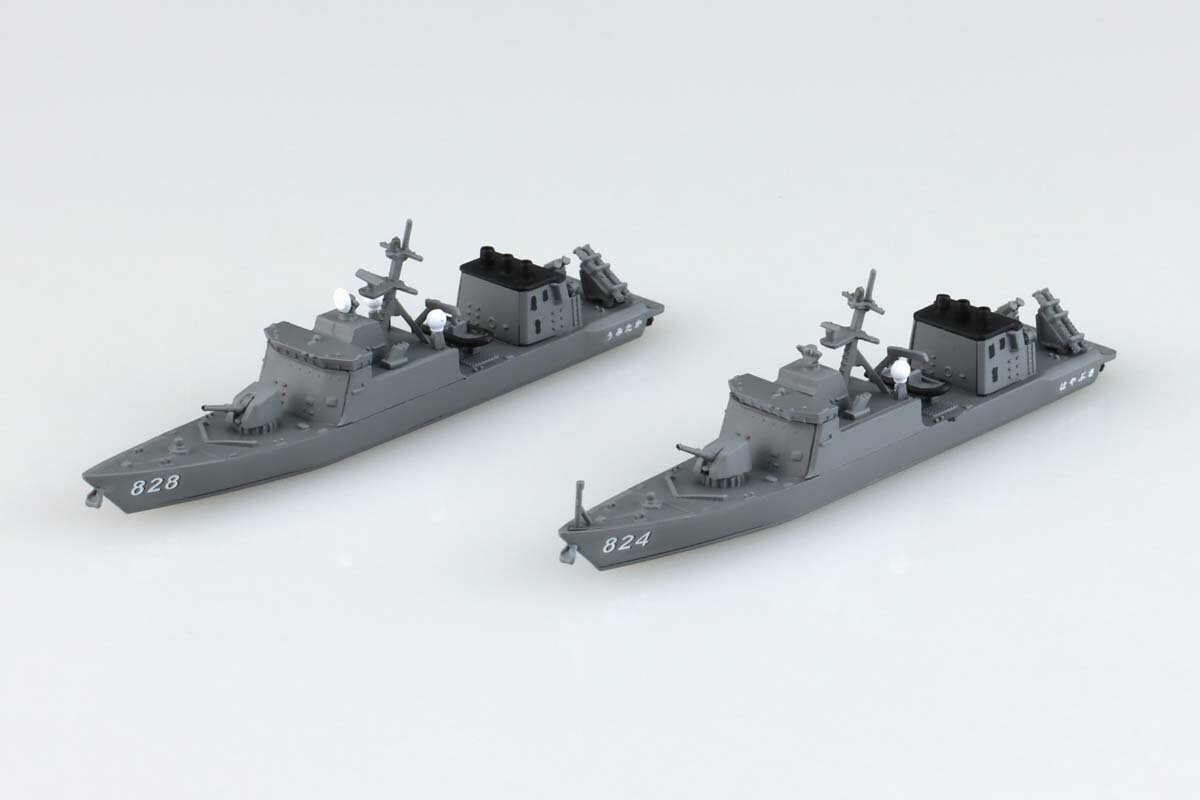 アオシマ 1/700 ウォーターラインシリーズ No.16 海上自衛隊 ミサイル艇 はやぶさ うみたか 2隻セット プラモデル