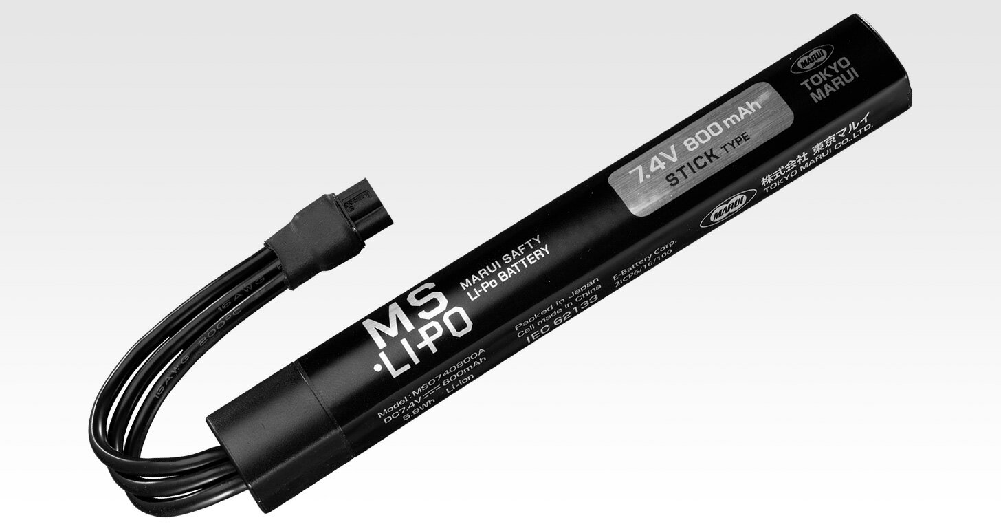 東京マルイ MS Li-Po バッテリー［スティックタイプ］ 7.4V 800mAh 2セル（直列接続） エアガン