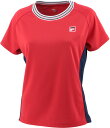 FIL-VL7507-11-M FILA(フィラ) レディース ゲームシャツ(フィラレッド・サイズ:M) FILA TENNIS