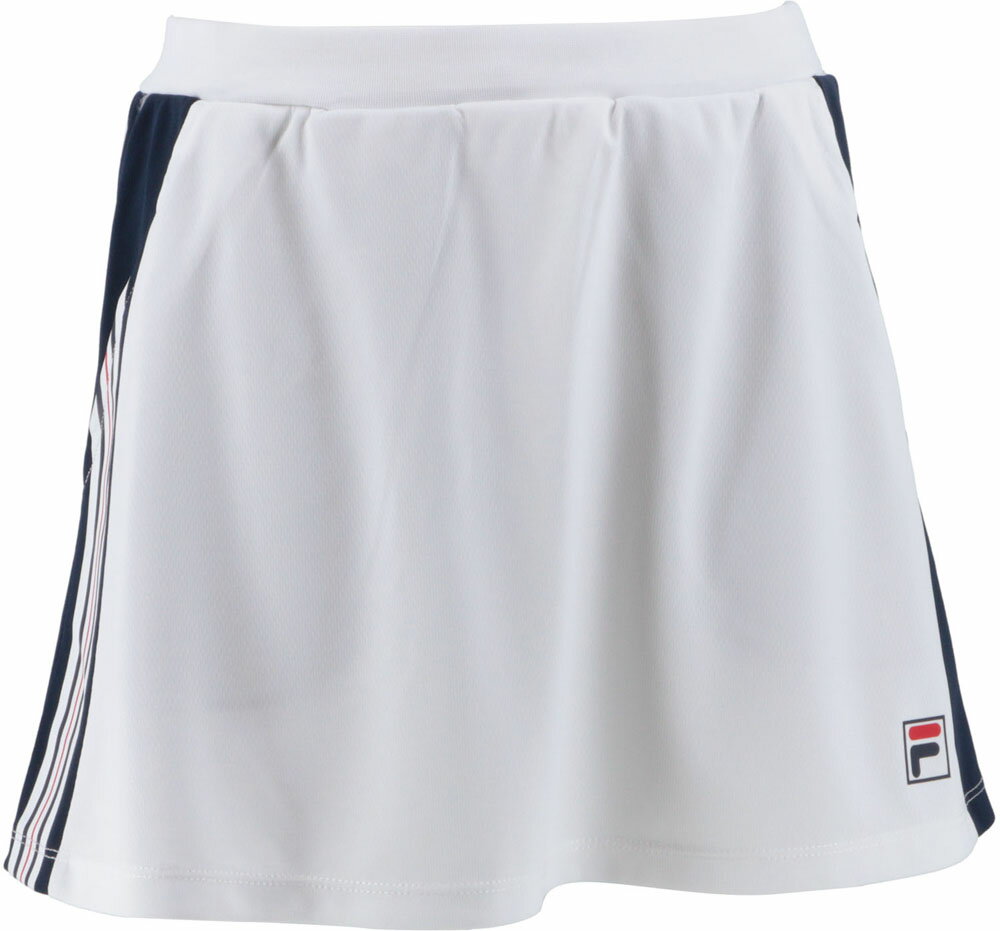 FIL-VL7508-01-L FILA(フィラ) レディース スコート(ホワイト・サイズ:L) FILA TENNIS
