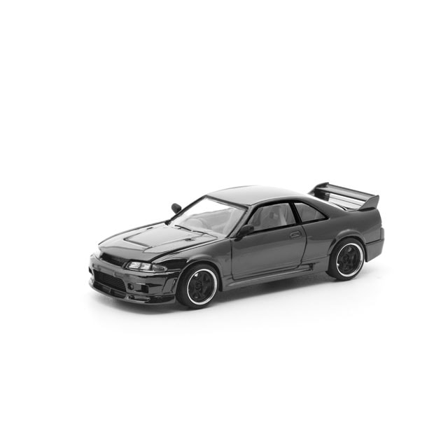POP RACE 1/64 R33 GT-R DARK CHROME【PRDC003】 ミニカー