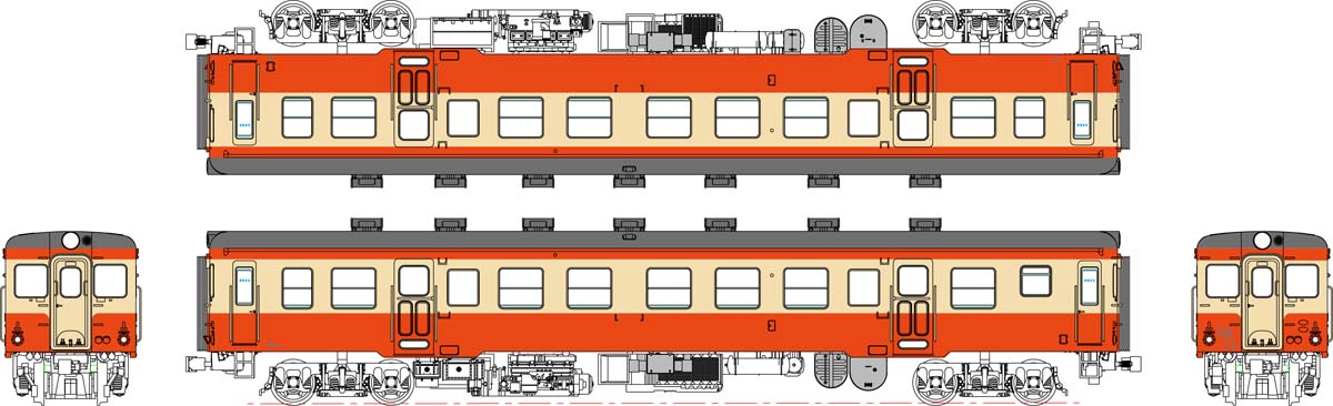 ［鉄道模型］トラムウェイ (HO) TW-K20C-M キハ20-200代(二段上昇窓)一般色、動力付