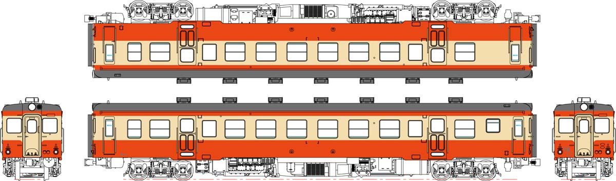 ［鉄道模型］トラムウェイ (HO) TW-K52-M キハ52-100代・一般色、動力付のサムネイル