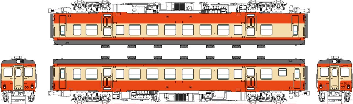 ［鉄道模型］トラムウェイ (HO) TW-K52-M キハ52-100代・一般色、動力付