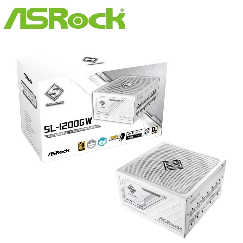 ASRock｜アスロック Steel Legend 1200W 電源ユニット（ホワイト） SL-1200GW