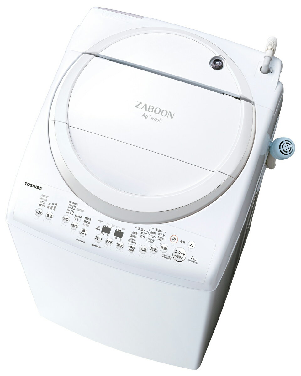 iWݒuj@@8kg@ AW-8VM3-W  8kg 󊣑@@OzCg TOSHIBA ZABOON [AW8VM3W]