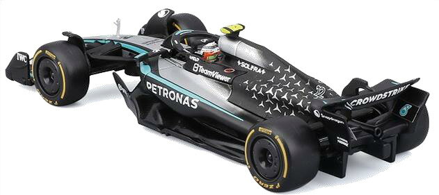 ブラゴ 1/43 メルセデス-AMG ペトロナス F1チーム W16(2025) オーストラリアGP No12 ドライバー付【BUR38238A】 ミニカー