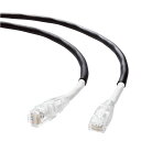 GR LANP[u CAT6A 30m Op PoE++ Ή  10Gbps Xg[g ό JEɋ C[TlbgP[u RJ45iubNj LD-GPAOS/BK30