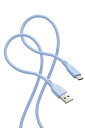 エレコム Type-C ケーブル USB A to C 2m 断線しにくい シリコン素材(ゼニスブルー) MPA-ACSS20BU(2)