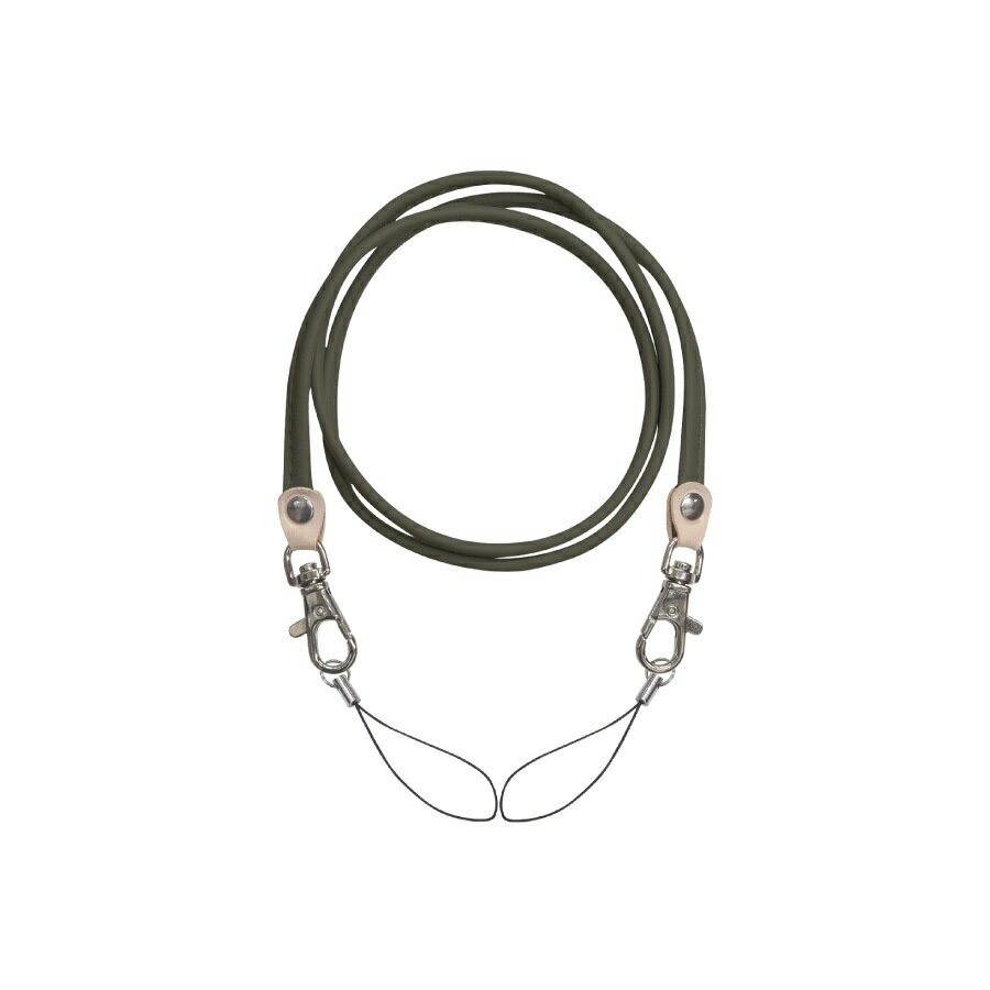 Brand - グルマンディーズ ネックストラップ レザータイプ（カーキ） MRP-07KH