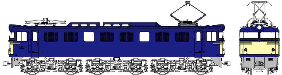 ［鉄道模型］トラムウェイ (HO) TW-EF60-F010C 国鉄EF60第2次量産型一般色1灯