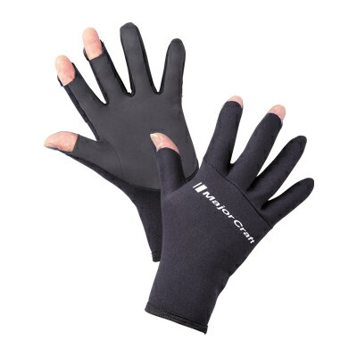 メジャークラフト チタンコートグローブ XLサイズ 3カット (ブラック) MCTG3-3XL/BK MajorCraft 防寒グローブ
