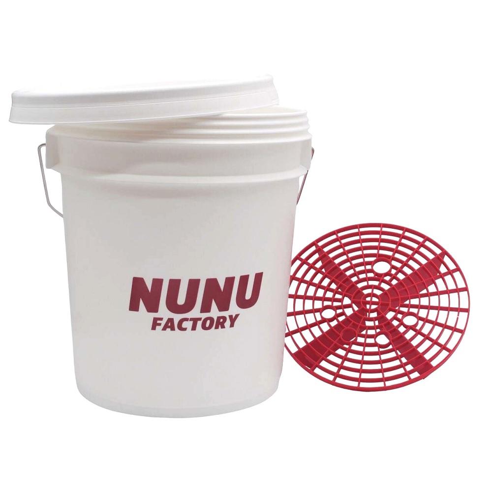 POML（ポムル）ふたつき18Lバケツ/グリッドガード付き NUNU FACTORY 18Lバケツ/グリツドガ-ド