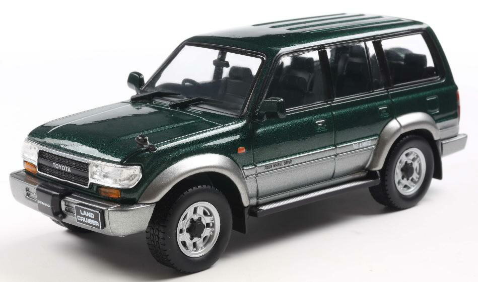 First43 1/43 トヨタ ランドクルーザー LC80 1992 グリーン/グレイ【F43-171】 ミニカー