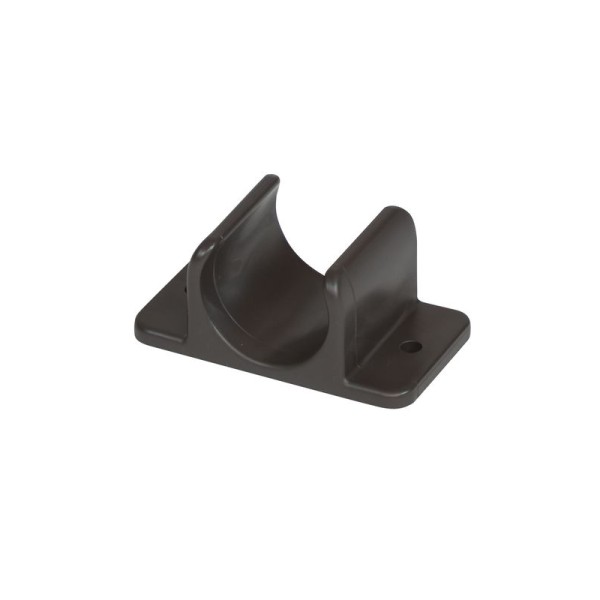 ヤザキイレクター プラスチックジョイント マットチョコレート 1個入り(壁面固定用ジョイント/28mmφ用)..