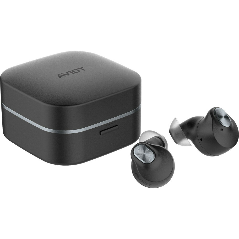 AVIOT ノイズキャンセリング機能搭載　完全ワイヤレスBluetoothイヤホン（ブラックオニキス） TE-Q3R-BK