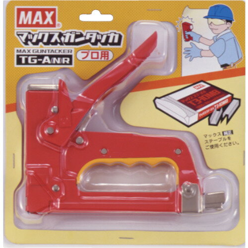 MAX ガンタッカ T3ステープル用 レッド TG-A -NR