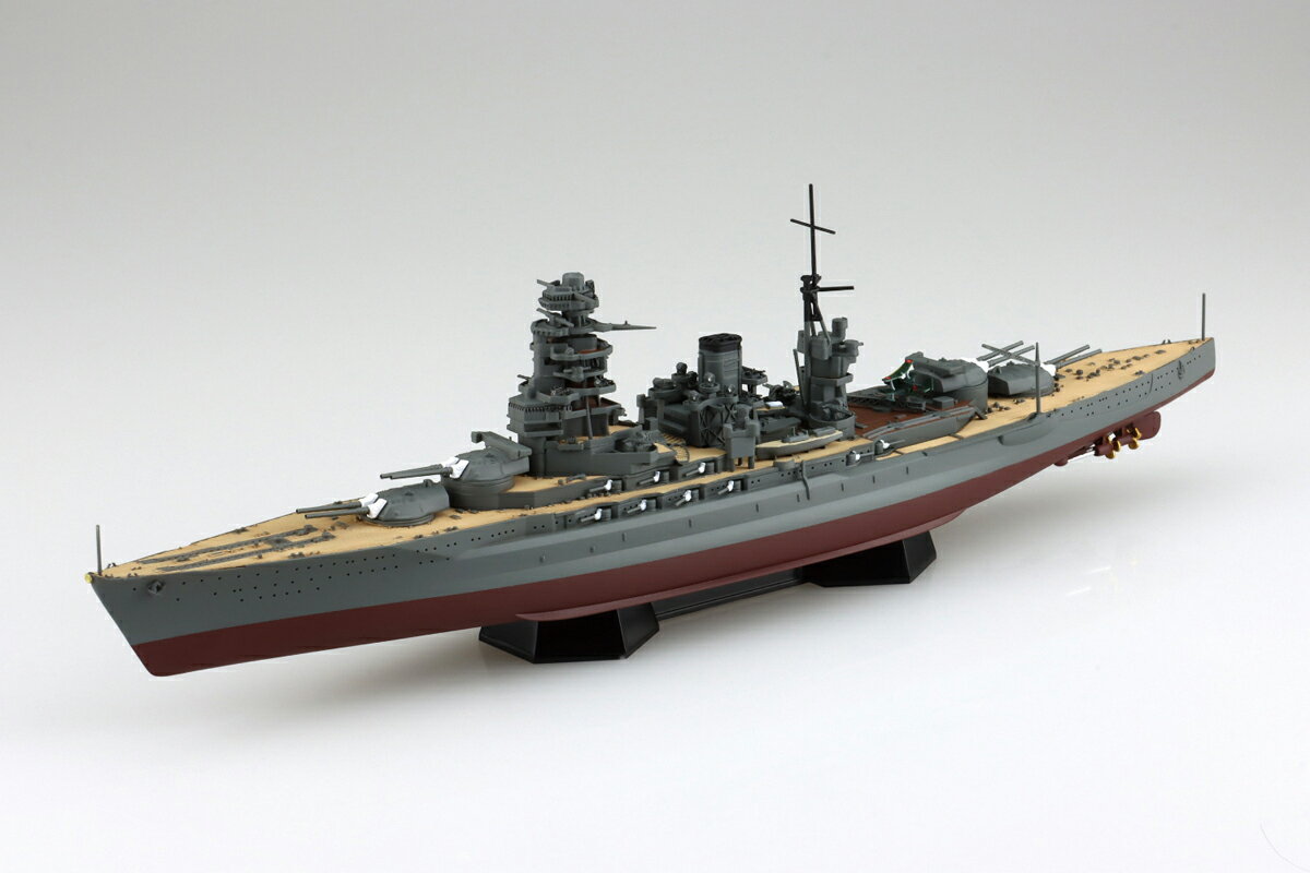 アオシマ 1/700 艦船（フルハルモデル） 日本海軍 戦艦 陸奥1942(金属砲身付き) プラモデル