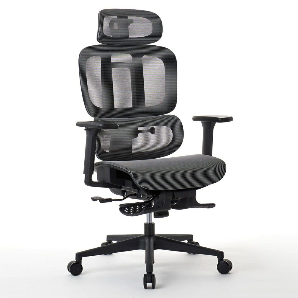 ROOMWORKS(ルームワークス) オフィスチェア M5シリーズ 多機能フルメッシュワークチェア（グレー） RM5..