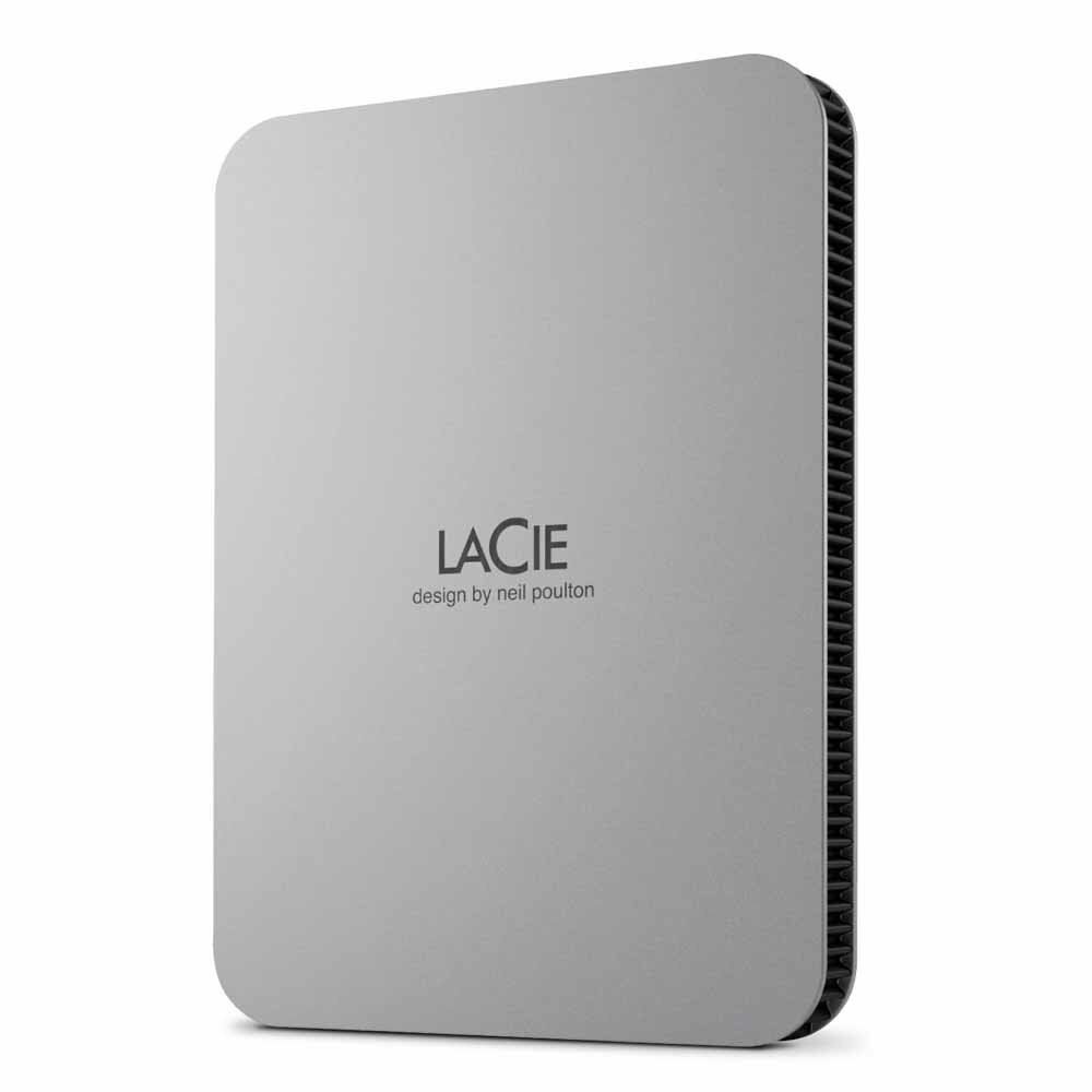 LaCie（ラシー） LaCie 外付け HDD 1TB ポータブル Mobile Drive USB3.2 USB Type-C×1 3年保証 Toolkit付属 対応（ムーン・シルバー） STLP1000400