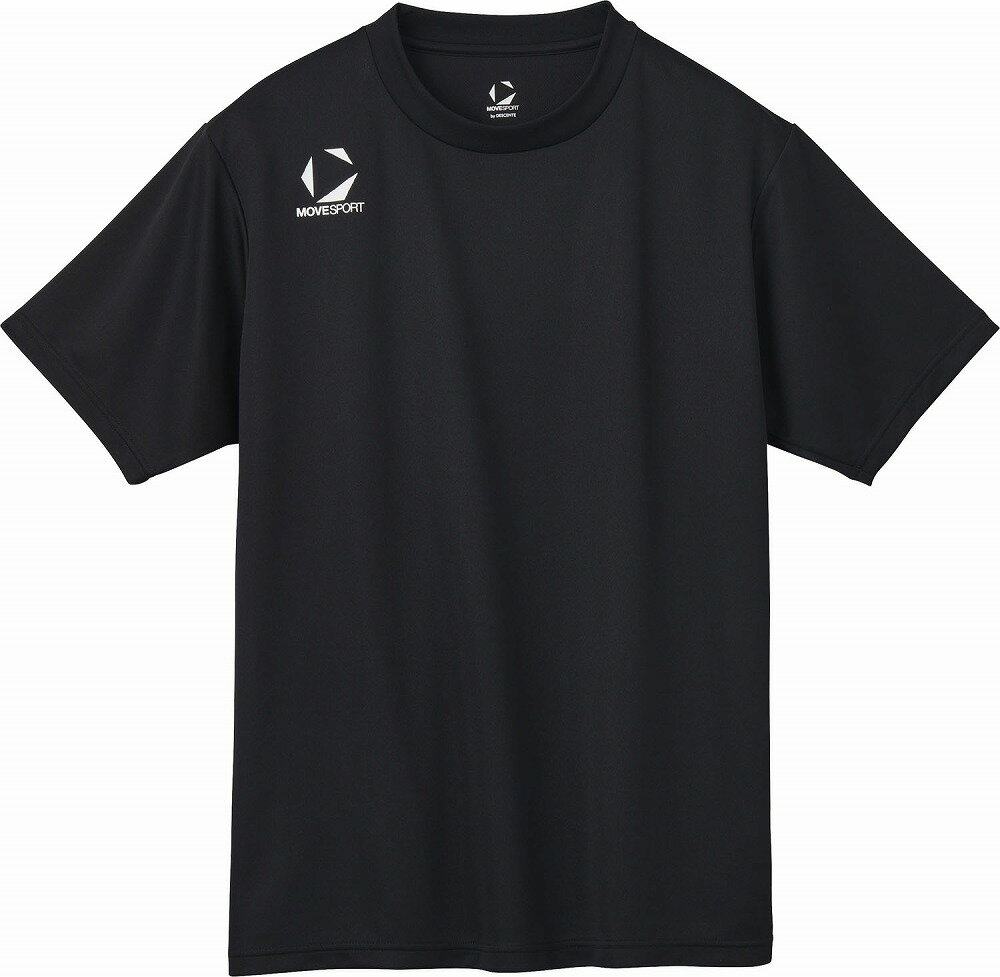 Men'S Wear - デサント メンズ ワンポイントショートスリーブシャツ（ブラック・サイズ：L） DS-ST5SHTT0M-BK00-L DESCENTE