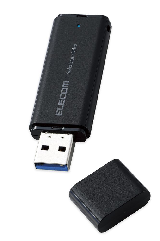 エレコム ドッキングステーション機能付外付けSSD/500GB/USB Type-C接続/HDMIポート搭載 ESD-DSA0500GBK