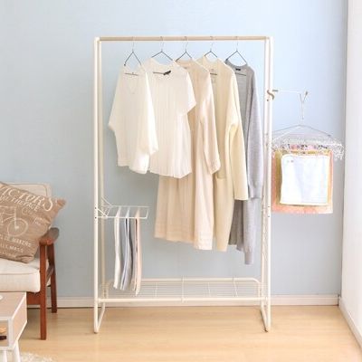 アイリスオーヤマ スタイル物干し（幅900mm・ホワイト） HKM-900 [HKM900ホワイト]