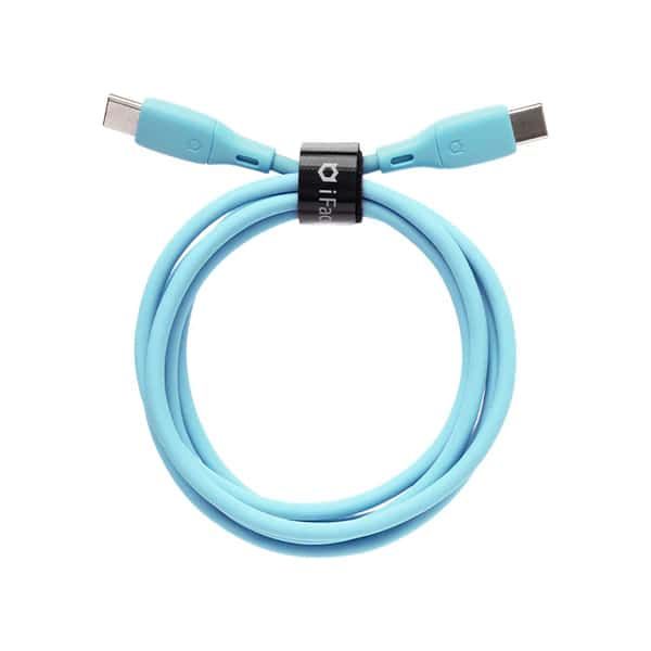 Rakuten - Hamee Type-C to Cケーブル ストレート 1.2m iFACE（ネオブルー） 41-971048