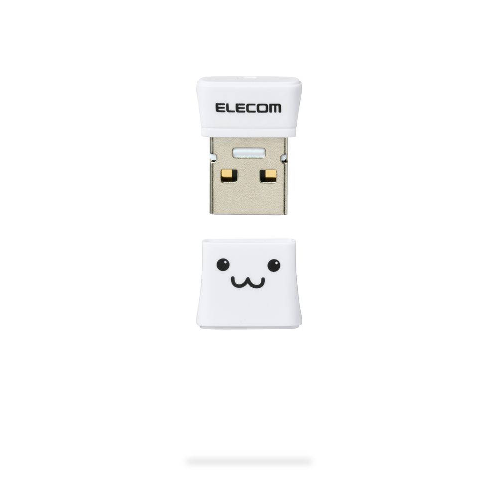 ���쥳���ELECOM USB���� 32GB ���� �ѥ�����ݸ�ե��б� AES256bit�Ź沽 ����å׼� ���ȥ�åץۡ����� Windows/Mac�б��ʥۥ磻�ȡ� MF-SU2C32GWHF