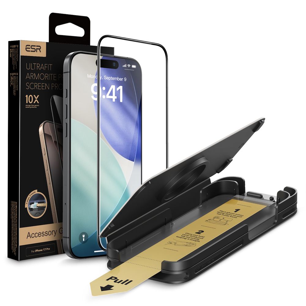 Rakuten - ESR iPhone 17 Pro用 UltraFit Armorite Pro 標準保護フィルムの10倍強度スクリーン保護フィルム 1D89600202
