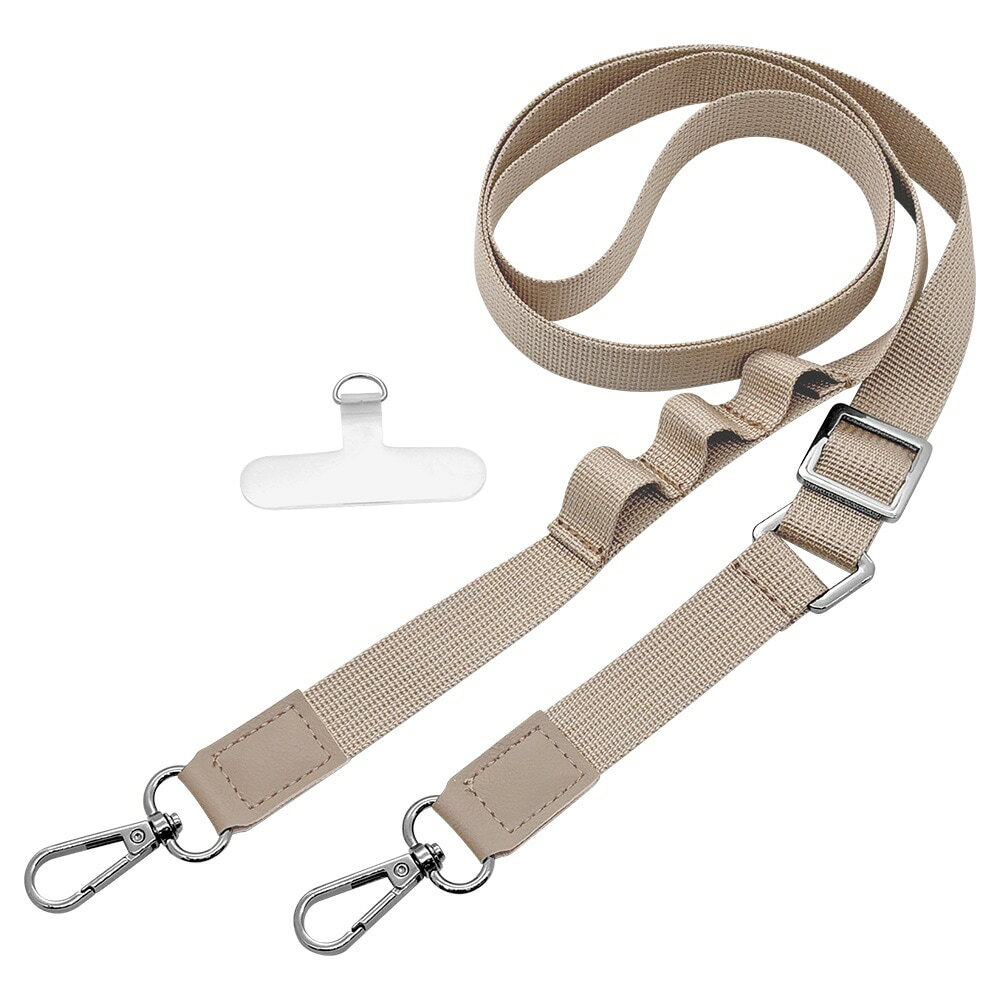 ラスタバナナ 平紐ショルダーストラップ ストラップホルダーシートセット（ベージュ） RSST06BE(2.0)