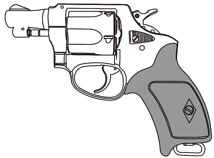 マルシン工業 ポリスリボルバー 51ミリ銃身（2インチ） シルバーABS【対象年令 18才以上用】 エアガン