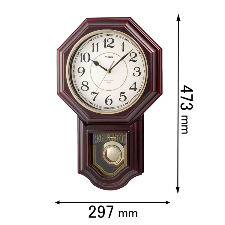 楽天市場】ノア精密 電波掛時計ナタリー w－658 br－zの通販